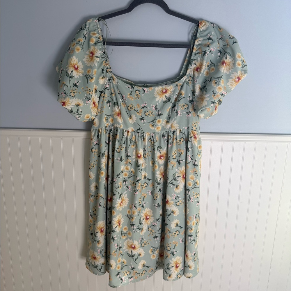 Green Floral Size L Altard State Dress